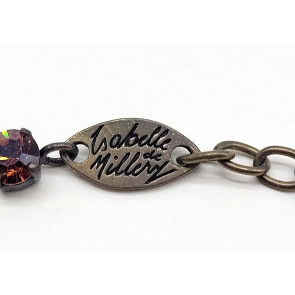 Gorgeous Isabelle De Millery Lyon France Crystal Rhinestone Statement Necklace - Picture 5 of 14